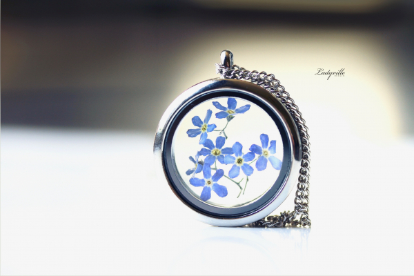 Medaillon - Vergissmeinnicht